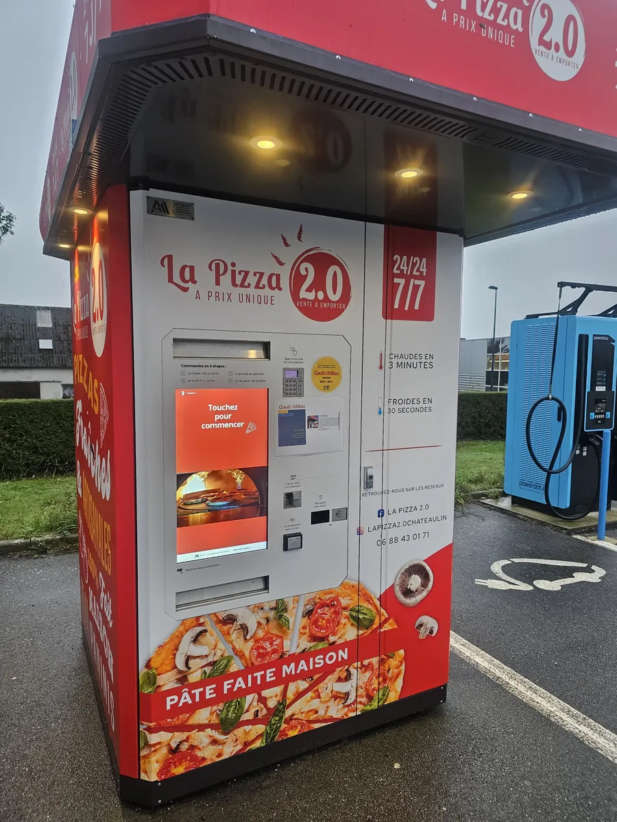Distributeur automatique La Pizza 2.0, ouvert 24h sur 24